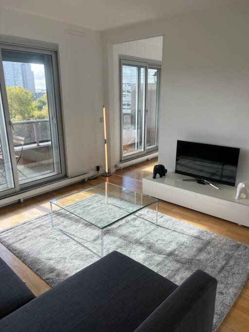 Apartmán Tour Eiffel Terrasse Vue Seine Paříž Exteriér fotografie